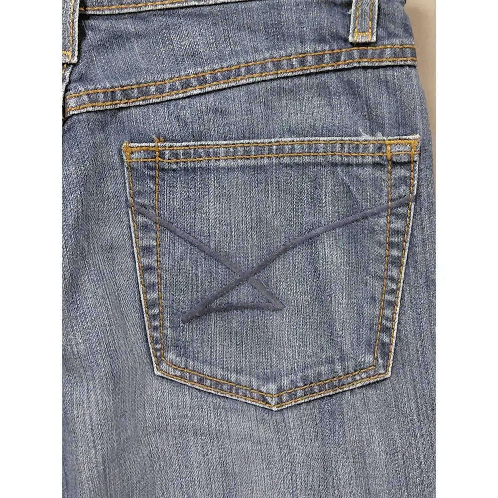 Cinch Jenna Blue Medium Wash Stretch Straight Leg Jeans Women Size 28